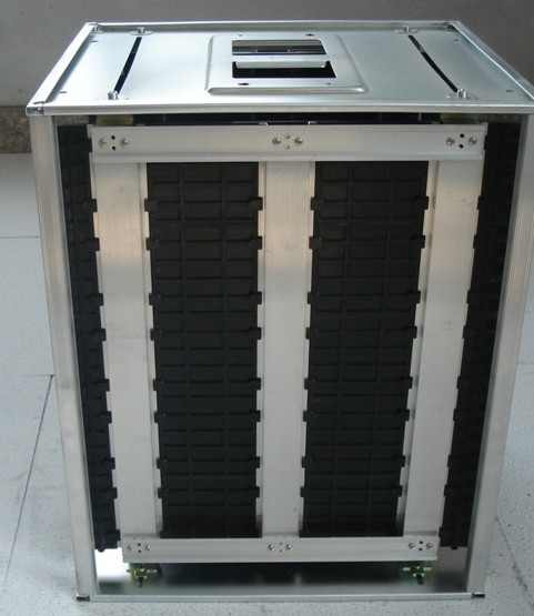 High Precision PCB Magazine Rack , ESD Storage Racks Zinc Coating Steel Material