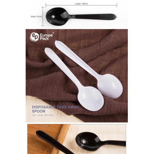 Hot sale high quality disposable PP frozen yogurt spoons ice cream spoon