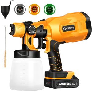 2.54 Pounds Pneumatic Air Tools Red Handle Spray Gun Set For Pressure / Gravity