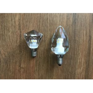 Cheap Diamond Shape E14 Crystal Led Candle Bulb Concussion Proof 2700k Cct for sale