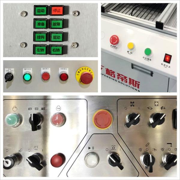 IP65 22.2mm Illuminated Push Button CE Latching Emergency Stop Switch