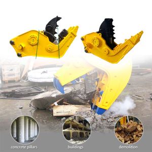 Hydraulic Rotating Excavator Concrete Crusher For Heavy Duty Construction