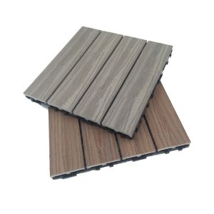 DIY Outdoor PVC Decking Co-extruded WPC Square Pool Deck Tiles for Plastic-Based