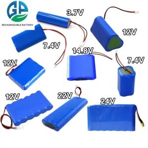 Customized 18650 Lithium Rechargeable Battery ICR18650 Battery Pack 3.7v 5p 6p
