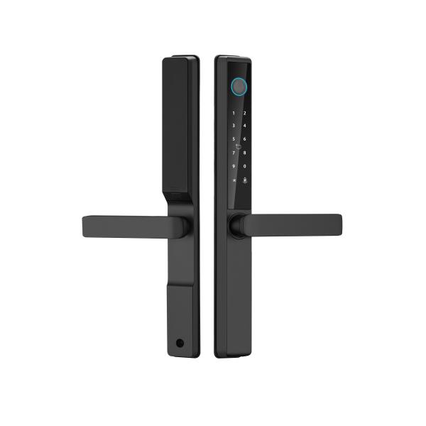 Qleung S960 Smart Door Lock With Card Key Code App Fingerprint Recognition For