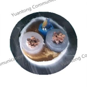 6C Hybrid Composite Cable , G657a2 PBT Hybrid Fiber Optic Cable