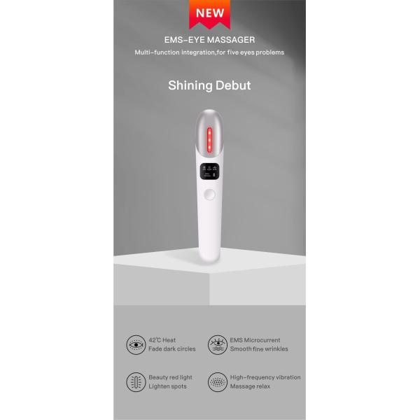 trending products 2021 new arrivals Mini Portable Eye Beauty Device Ems Electric Heating Eye Care Massager Pen