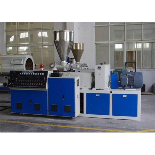 Quality Conical Twin Screw Extruder Plastic Extrusion Line For PVC Pipe wholesale