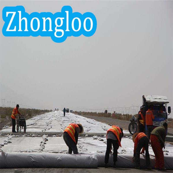 PP Long Nonwoven Geotextile Drainage Fabric 150 Gsm For Road Covering