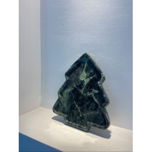 Modern Luxury Design Natural Pradas Verde Green Marble Tree Art Tray -Premium