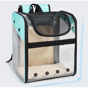 PVC Completely Transparent And Foldable Breathable Pet Travel Carrier Cat