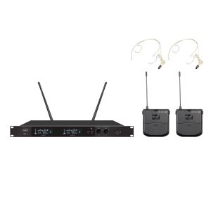 Microphone Wireless Professional System UHF Mic Automatic Frequency 80M Party