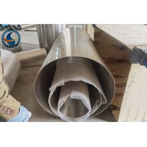 Ss 316l Wedge Wire Screen Basket Diameter 915mm Vee Profile