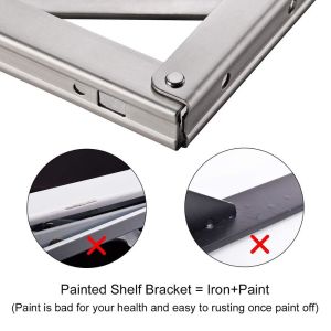 Triangle Adjustable Bench Table Bracket L Angle Wall Mounting Shelf