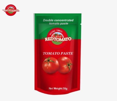 Quality The 50g Stand-Up Sachet Tomato Paste Complies With ISO HACCP And BRC Standards wholesale