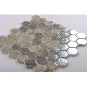 Latest Glazed Mosaic Tile with Hexagon Shape
