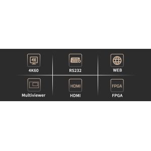 Output Distance 15 Meters HDMI Switch Box with US EU Power Adapter DC12V 5A