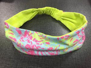 China Portable Fabric Gym Headband Female , Multiscene Sweatbands For Women on sale