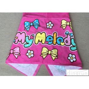 Lightweight Convenient Hooded Poncho Towels Breathable Lovely 60*120cm