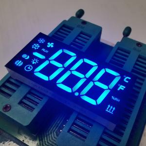 Cheap Custom Ultra Blue 3 digit 7 segment LED display Common Cathode for Refrigerator Controller for sale