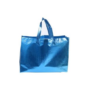 Customised folding reusable fashion pp woven full printing laminated shopping