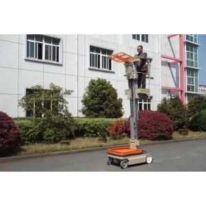 5.1 m Mast Type Aluminum Self Propelled Elevating Work Platforms Stock Picker