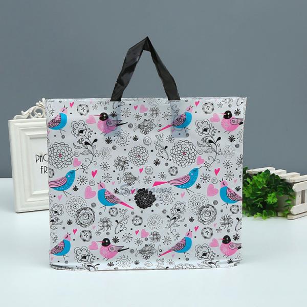 Quality Shopping Mall Custom Printed Plastic Bags Tote Bag With Handle 1-8 Colors Printed wholesale
