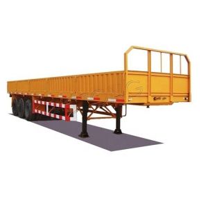 China 3 * 13ton Capacity Axles Side Wall Semi Trailer for Dry Cargo or Sands Transportation on sale