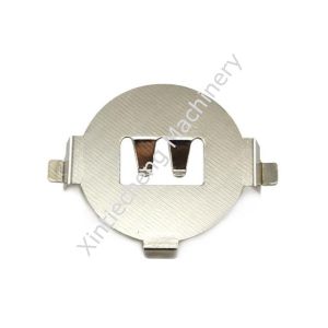 Silver Aluminum Precision Metal Stamping Parts Anodizing For Button Battery