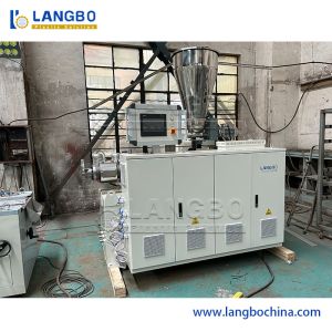 55/110 Conical Twin Screw Extruder PVC Profile Extrusion Line for 1180mm Cable