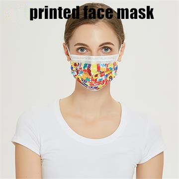 Wholesale non-woven 3 layers disposable ear loop custom color mask black pink colorful surgical face mask