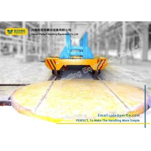 Rail Material Handling Turntable Cable Powered For Mud Slag Car Transportation