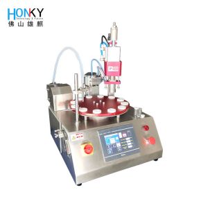 Desktop Semiautomatic Vial Filling And Capping Machine With Ceramic Piston Pump