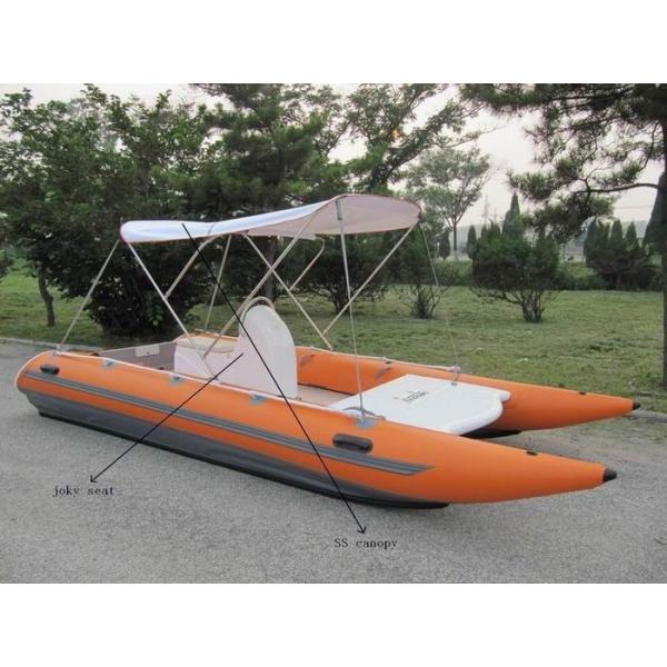 Quality Strong Catamaran Work Boat Durable And Hand Crafted With SS Transom wholesale