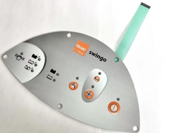 Gradient Printing Waterproof Membrane Button Switch LED Backlight For TASKI