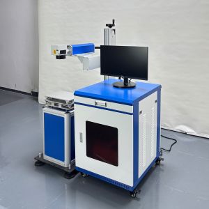 Cheap Automatic Multi-Material Fiber Laser Marking Machine for Large Workpieces with Split-Type Frame for sale