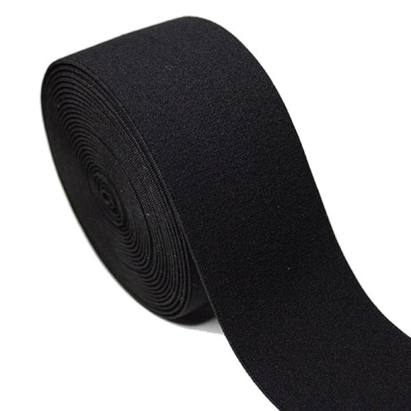 Wide 2 Inch 5cm Black Soft Nylon Elastic Waistband For Underwear