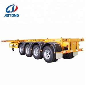 3 * 13ton Capacity Axles 45ft Skeleton Semi Trailer with 2''/3.5'' Bolt Type Kin