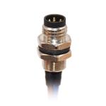 2 3 4 5 Pin M8 Circular Connector Sensor Plug IP67 Panel Front Mount Socket