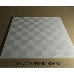 Fire Resistance Synthetic Gypsum Wallboard Smooth / Embossed For Long Lasting Walls