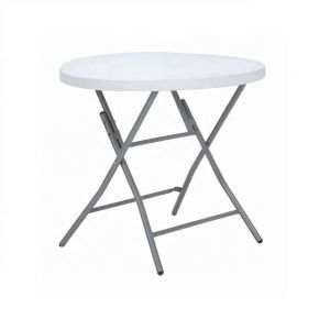 Cheap Camping Lightweight Round Banquet HDPE Plastic Folding Table Folded Yes with Folding Legs for sale