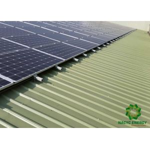 Easy Installation Metal Roof Short Rail PV Mounting Systems Solar Roof Brackets