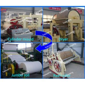 787mm Small Toilet Roll Tissue Paper Production Line 120m/min