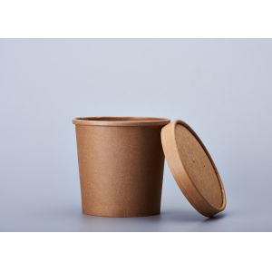 12oz 16oz Hot Paper Soup Cups , Takeaway Coffee Cups With Lids For Restaurant