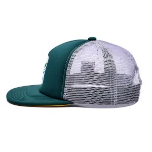 Customized Sponge Comfortable 6 Panel Flat Visor Constructed Trucker Cap With