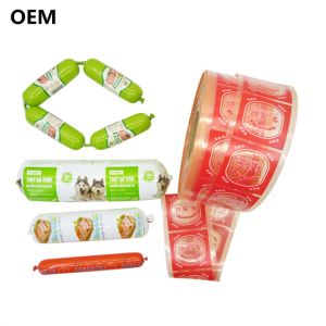 Sausage Plastic Casings Custom Wholesale Flexography Printing Color Plastic