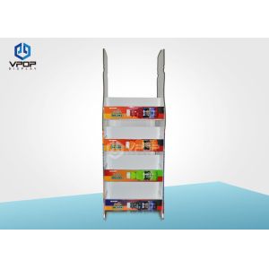 Plastic Pegs Cardboard Hook Display 4C Offset Printing For Clothes Promotion