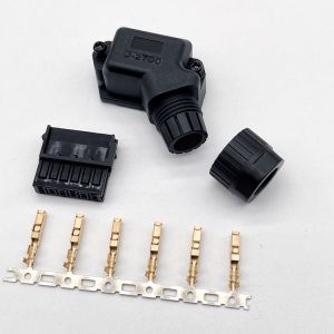 Gold Plated Servo Motor Power Plug 4 Pin 5 Pin Phosphorous Bronze Contact