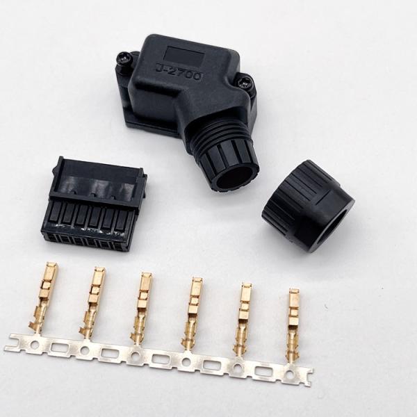 Gold Plated Servo Motor Power Plug 4 Pin 5 Pin Phosphorous Bronze Contact