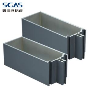 Upright Aluminum Curtain Wall Profiles Anodizing Aluminium Building Frame